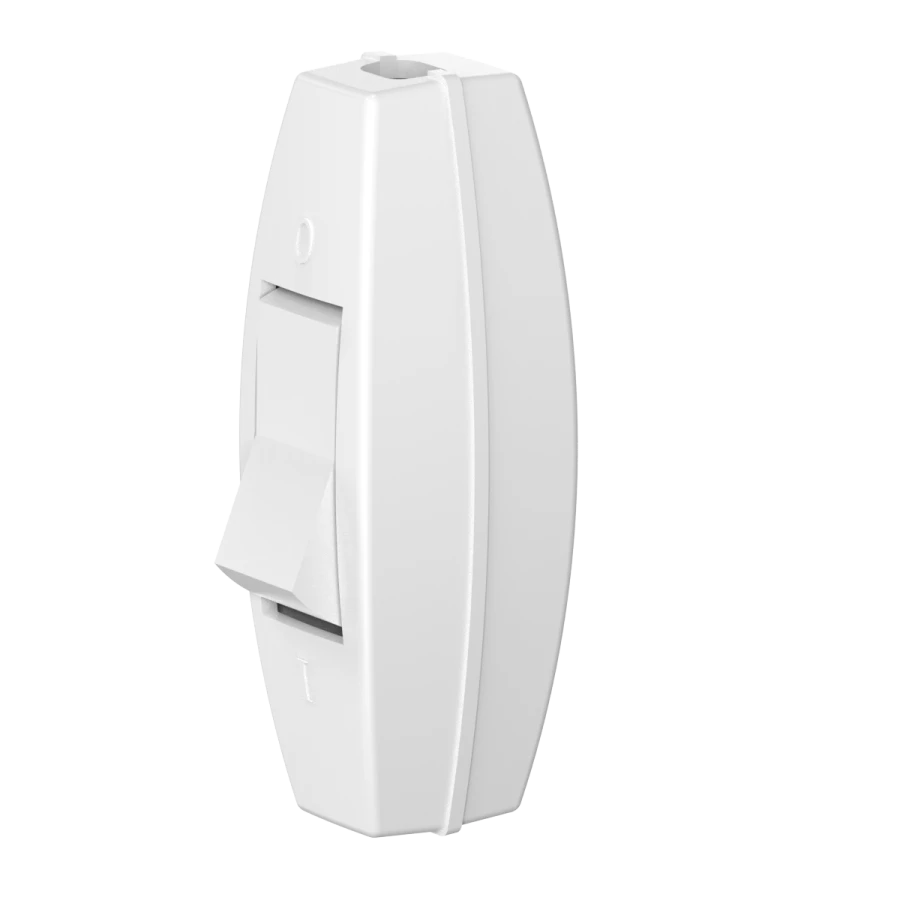 CADUCEUS ALING Connecting series Single switch for wall sconce 6A, 250V~, white, art. 216.0