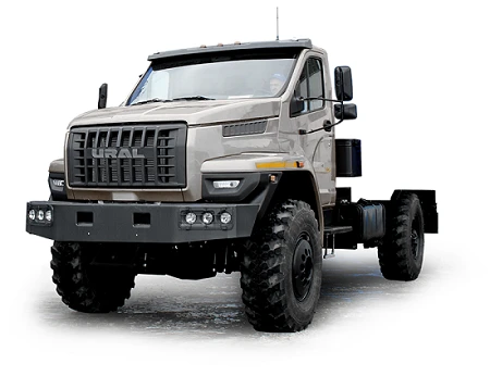 Ural 43206-73 chassis with "NEXT" type cab (Equipment options: YaMZ CP: 0905, 1105, 1205, 1909 and their configurations; YaMZ cl