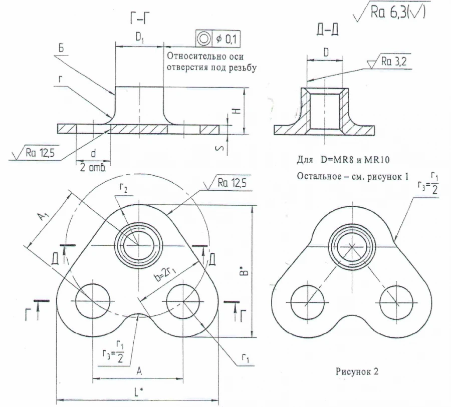 Self-locking nuts OST 1 33078-80