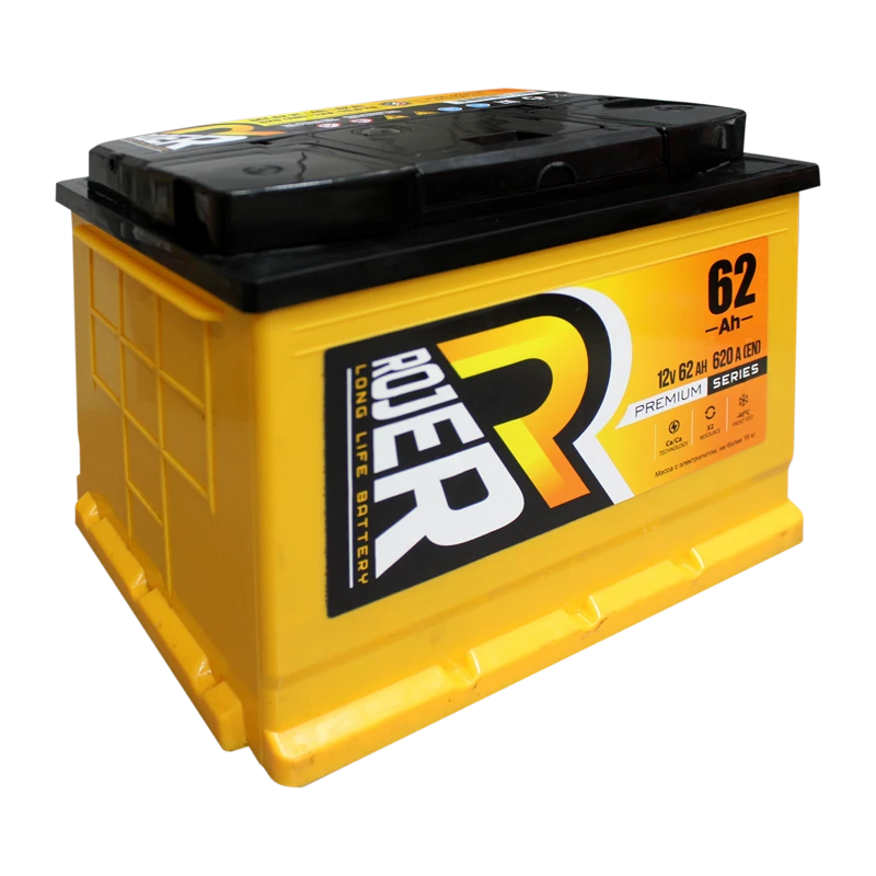 Lead accumulator for starting piston engines 6ST-62VL "ROJER Premium series"