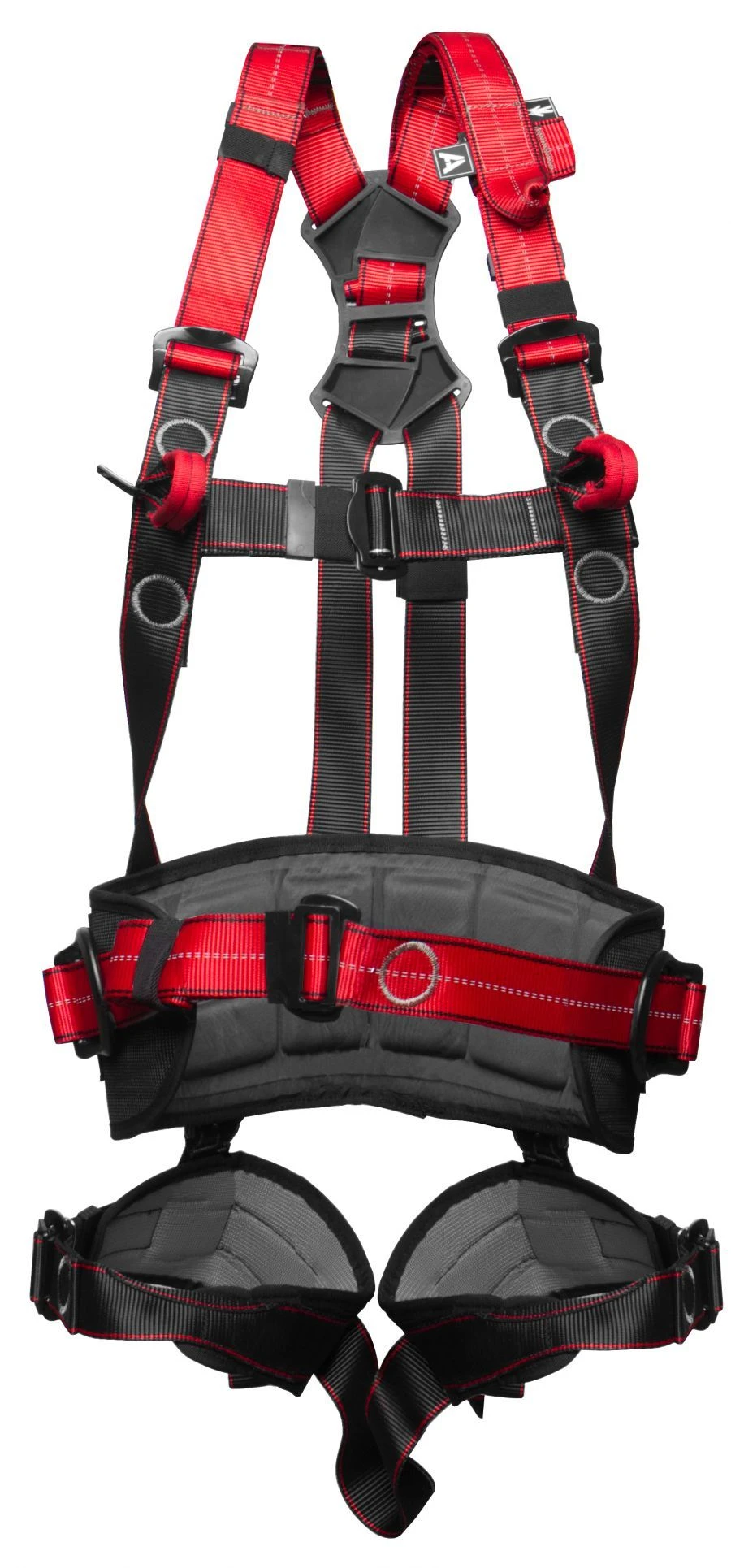 Safety harness with integrated belt for holding and positioning, model ST6, article number STR106