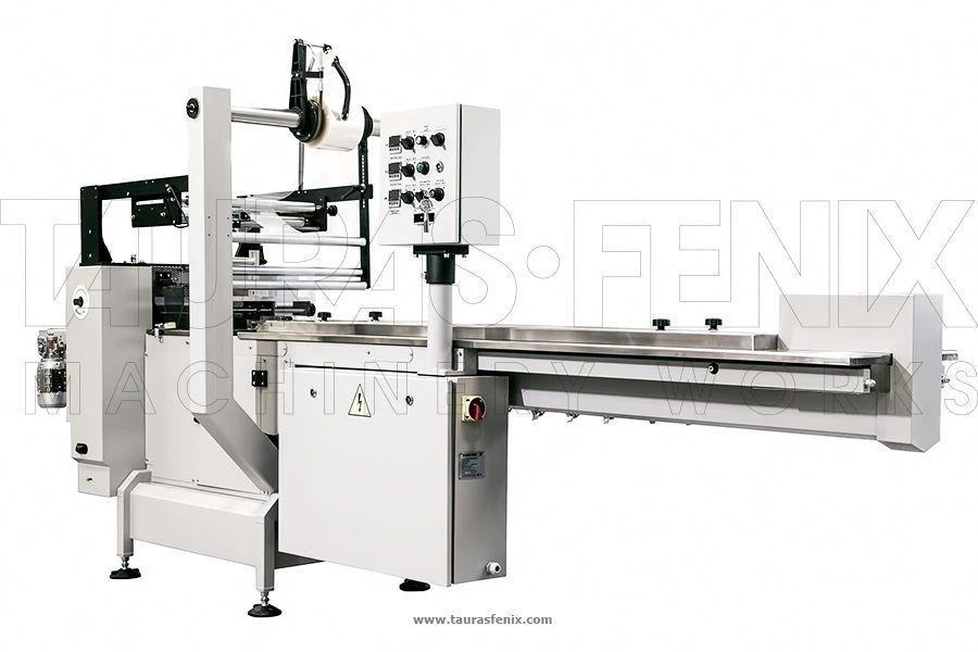 Technological equipment for packing and packaging of food products with tare production - Machines of TF 2 type, "LINE" model.