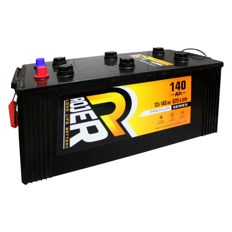 Lead accumulator for starting piston engines 6ST-145VL.1 "ROJER Premium series"