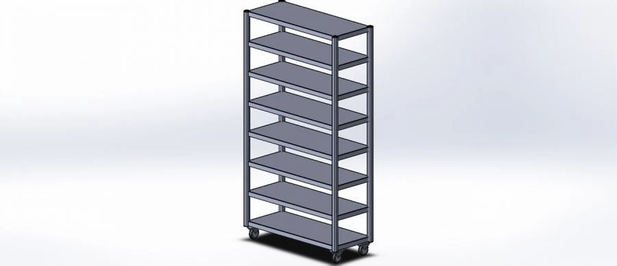Mobile shelving unit