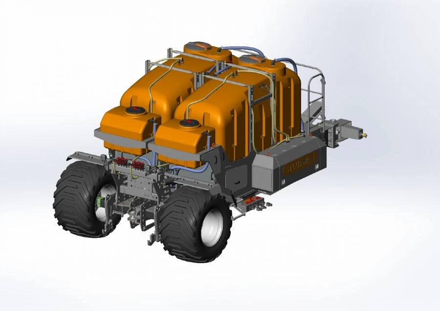 Mobile liquid fertiliser spreading machine STUURMAN model RONDO 6000PAS