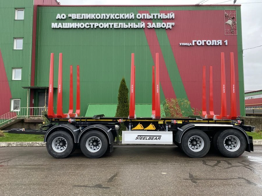 Four-axle PR-48 model PR-48L heavy haulage trailer with BPW HSFALM 9010-15 V36 61.68.361.147QS axle unit, with w