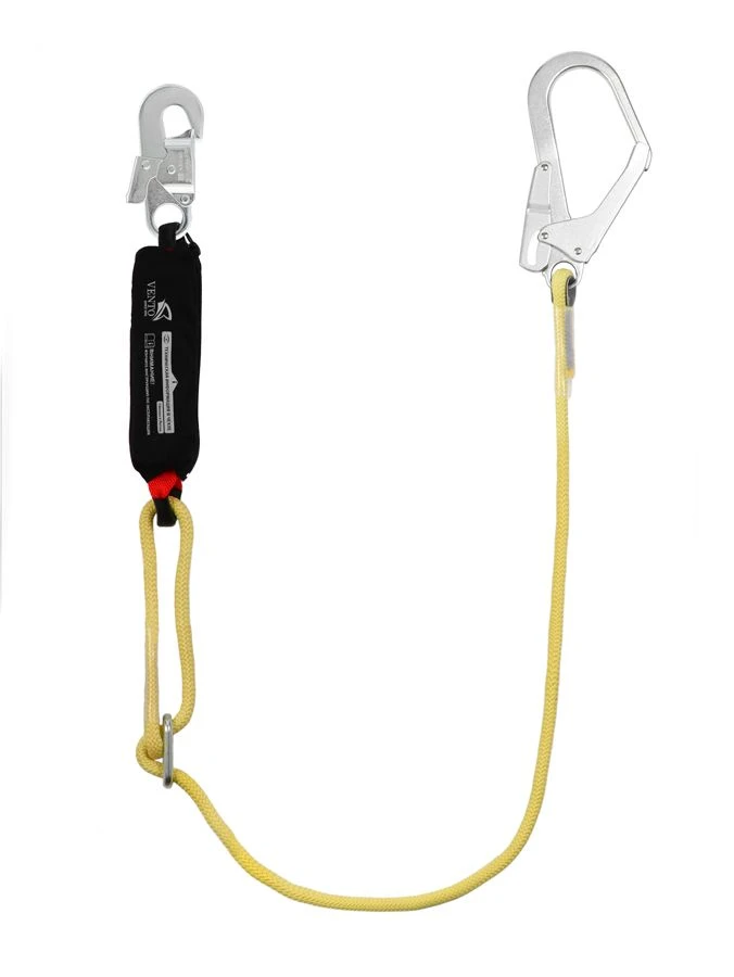 Single adjustable rope sling with shock absorber "aK12p fireproof", article number vnt aK12p