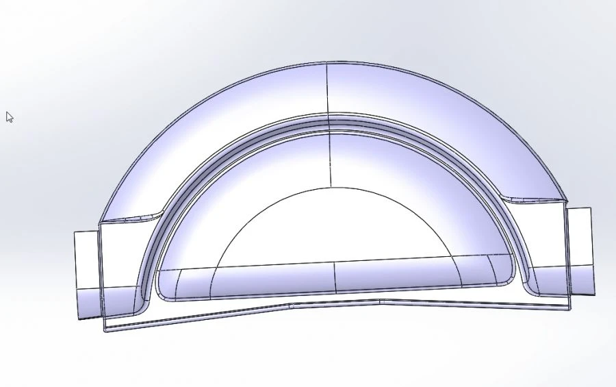 5299-403-5102044 Rear right arch moulding