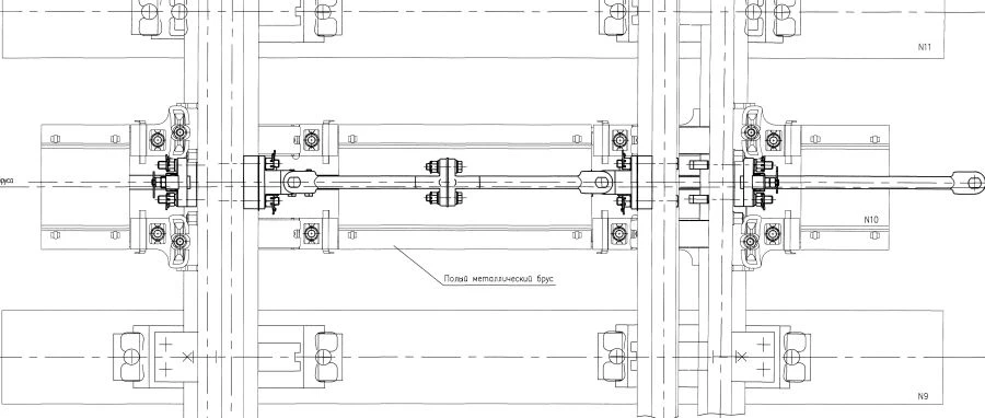 SWITCHGEAR HEADSET FOR SWITCHGEAR P65 MARK 1/22 WITH LOCKING DEVICE VZ-7 ON REINFORCED CONCRETE BASE WITH HOLLOW MEA