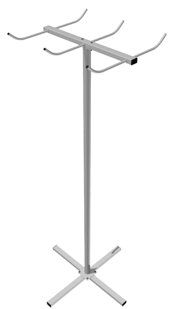 Rack for rubber shock absorbers