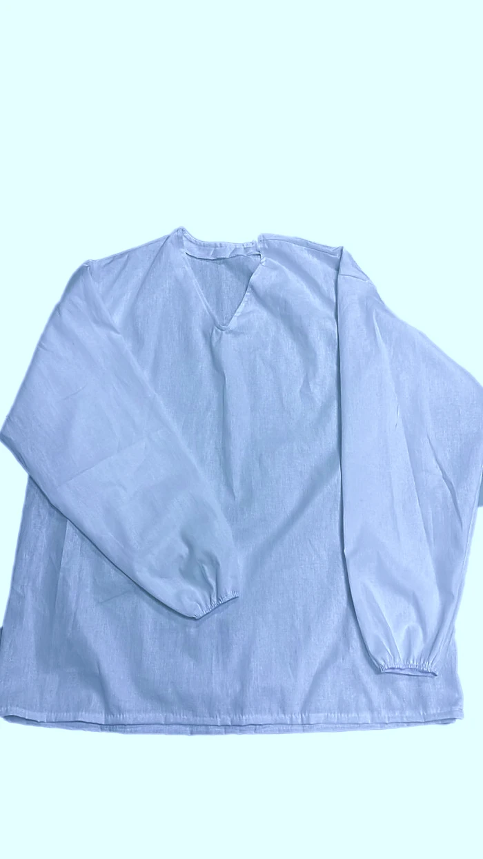 Set of medical isolation clothing reusable non-sterile.Variant No. 5 - jacket, trousers, cape.