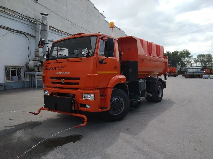 Road combined sweeping machine DMK-65L on the basis of chassis KAMAZ 53605-A5, KAMAZ 53605-5H