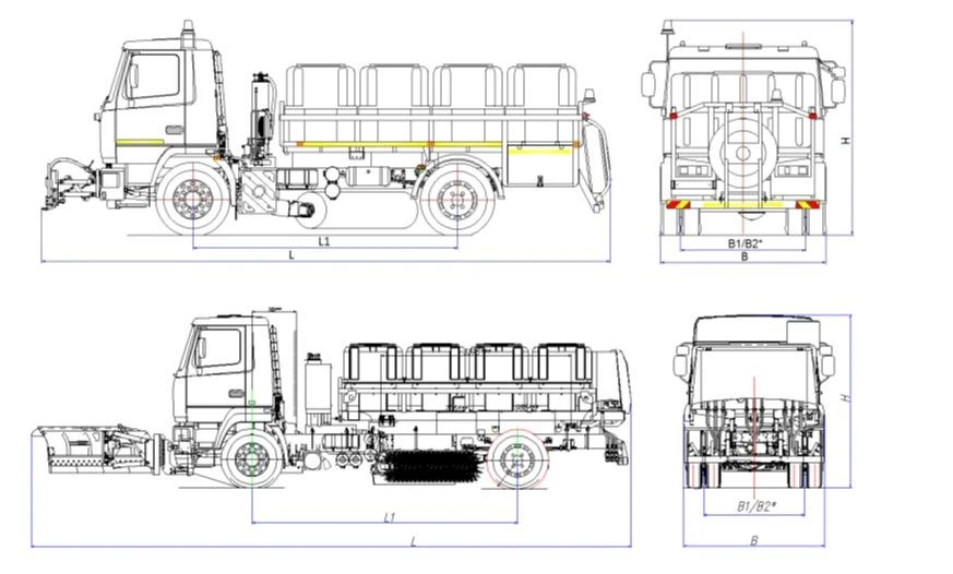 Universal road maintenance machine model MK-3533-03