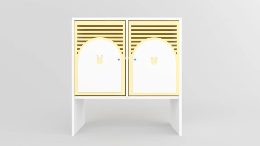 Shelving unit for children "City of Flowers" FS-4GTs001