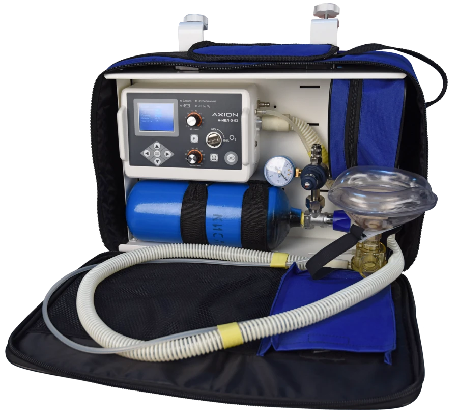 Artificial lung ventilation apparatus for emergency aid A-IVL-E-03