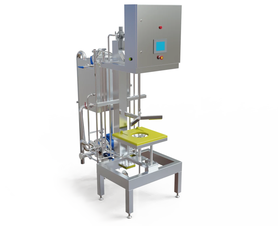 Semiautomatic machine for washing and sterilisation of KEG model 20M
