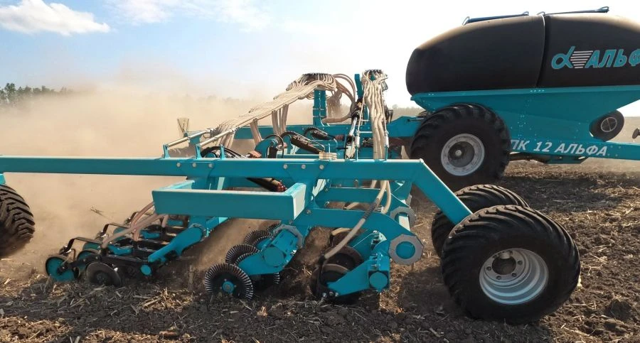 Semi-trailed folding seed drill complex PK-12000 "Alpha"