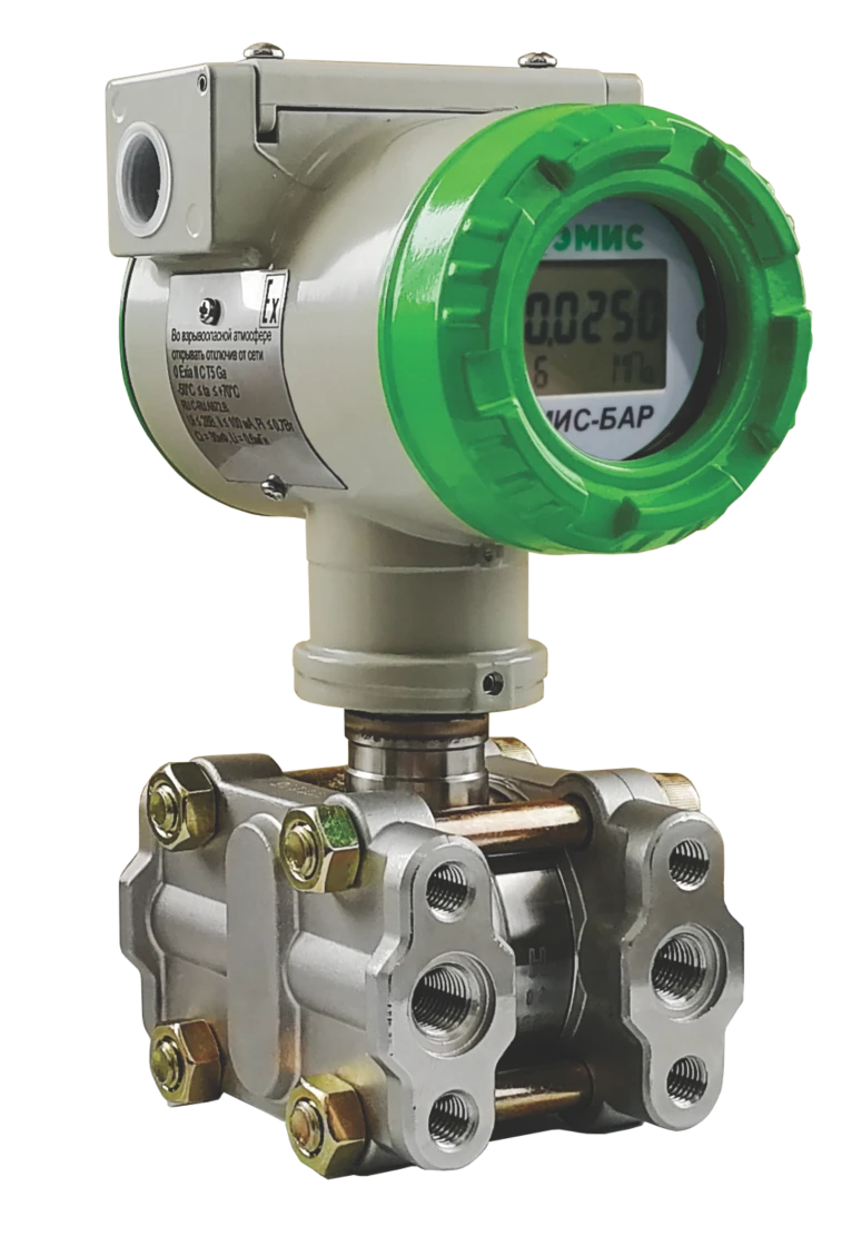 Pressure sensors EMIS-BAR with analogue output signal 4-20mA and (or) digital output signal RS-485 (Modbus protocol)