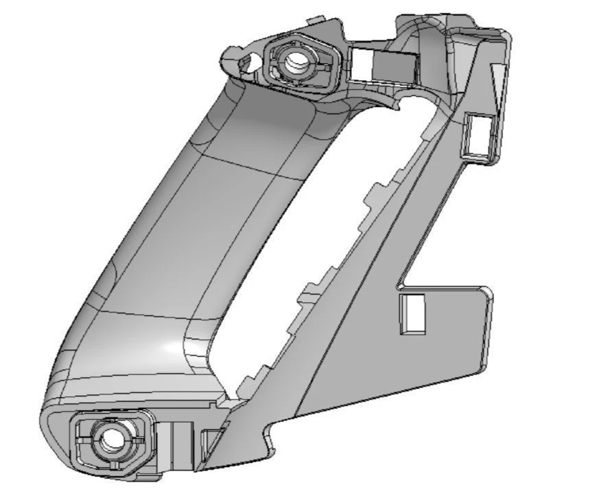 Door handle right 9681235977