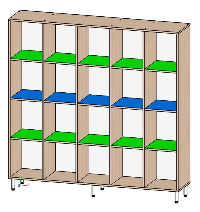 Cupboard for children's pots, Art. SSKD pots-01