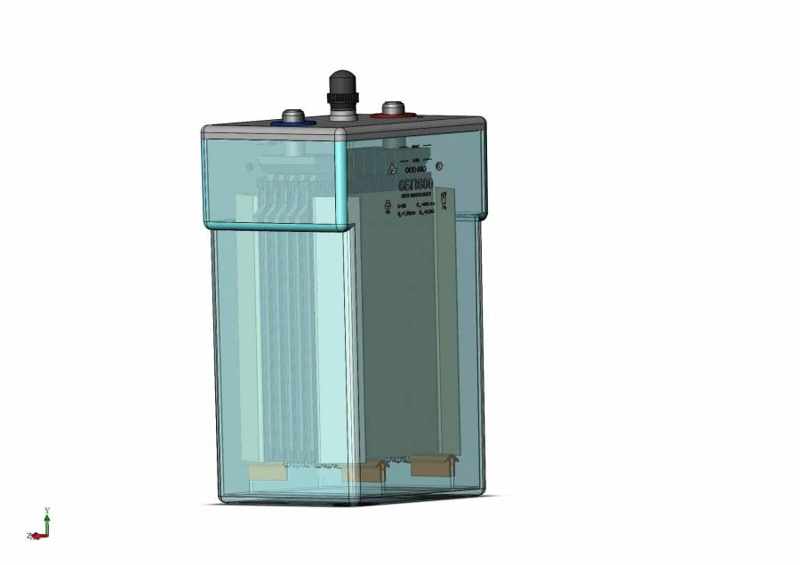 Lead stationary battery 6BP600 (6GroE600)