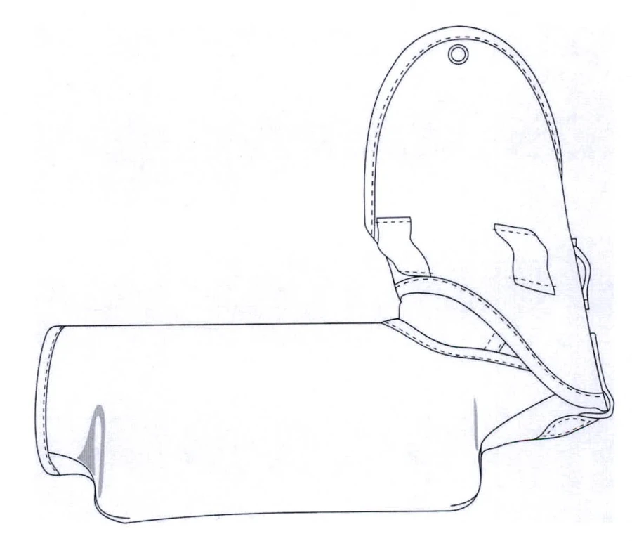 Trainer's sleeve universal protective rigid for employees of cynological divisions of internal affairs bodies of the Russian Fed
