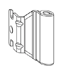 Corner hinge, article no. 250801