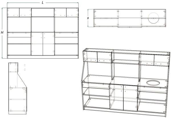 Children's wall Kitchen (DSCR series)