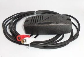 Microphone SHOROH-9 INS T Miniature active microphone with AGC, RCA connector and DC 12 in vandal-proof case