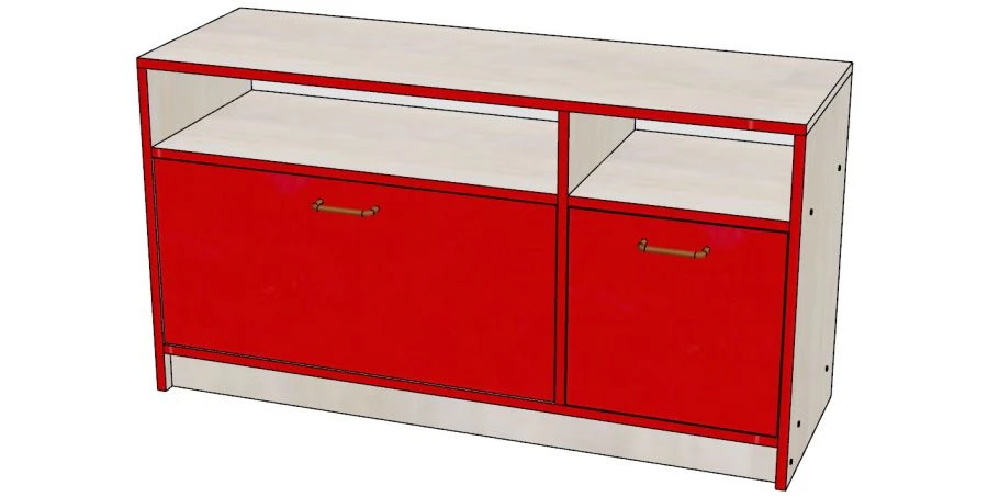TV and radio equipment cabinet, item no. 039/2023