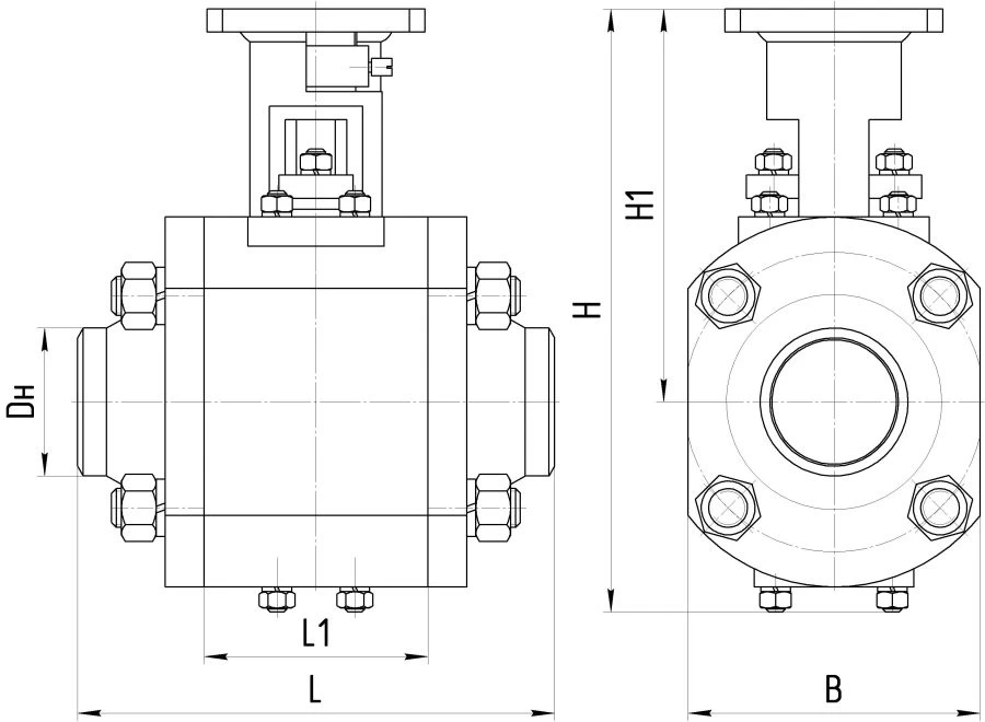 Ball shut-off valve ATEK.491284.560