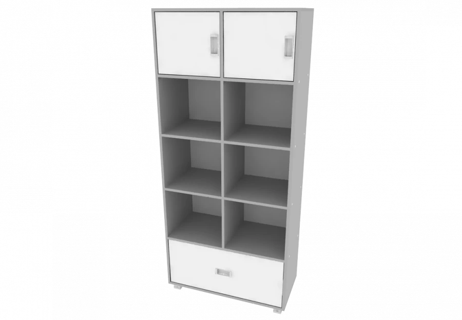 Single-sided shelving unit 798x380x1796 mm (WxHxH)