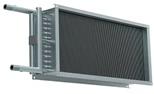 Water heaters for rectangular ducts WHR