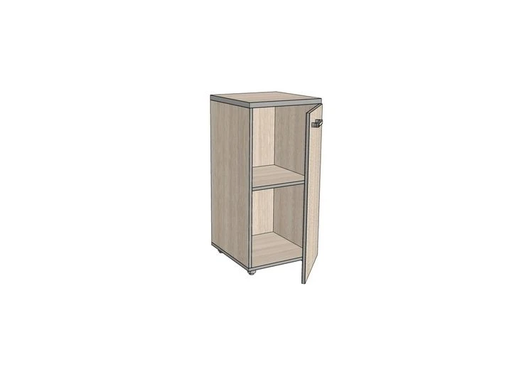 Single-door shelf, low, narrow 391*400*830 mm ASUZ-1