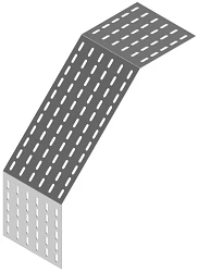 Bottom base of vertical external 90 degree angle of cable girder DKY 000 V90, with overall dimensions from 150 mm to 1000 mm