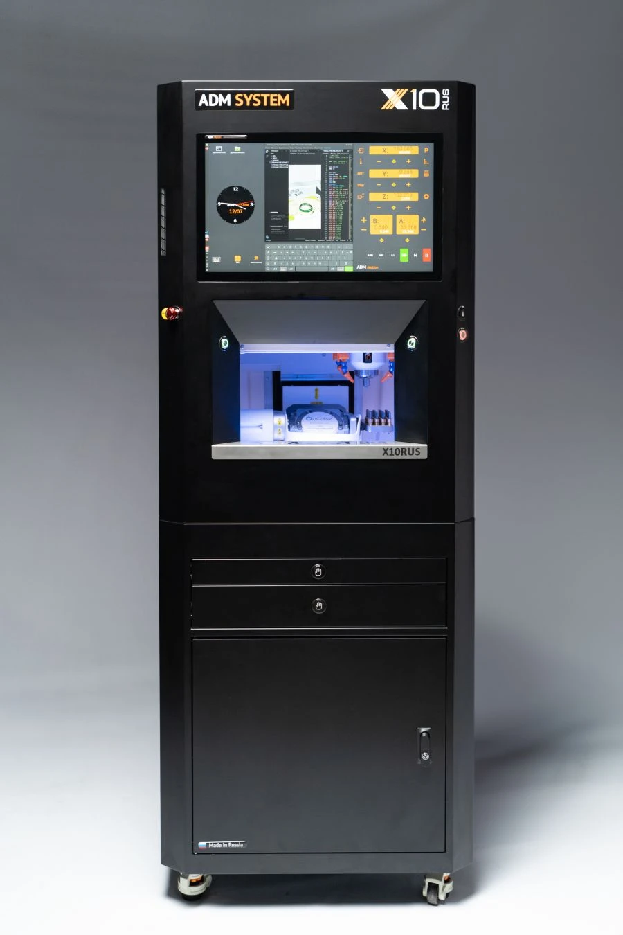 Milling machine with numerical software ADM SYSTEM X10 rus