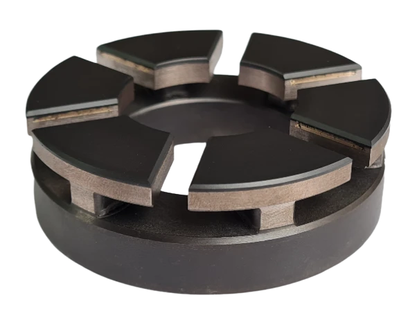 PEEK-coated rigidly fixed segmented PEEK footrests