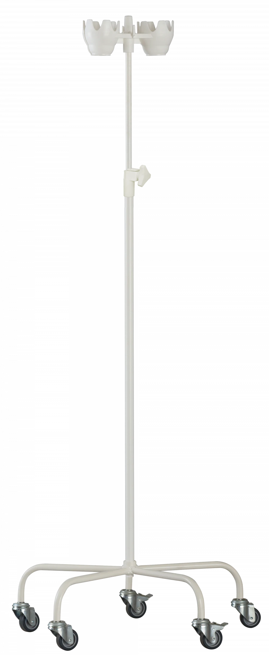 SHV-01-"MSC" (MSC-310) Medical infusion stand, five-post, metal, on wheels with rubber tyre