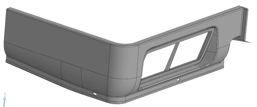 6282-401-5102051-10 SB Rear left front catwalk moulding