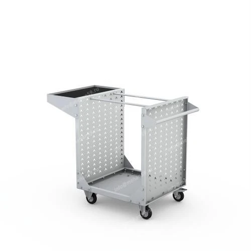 Trolley with shelves with protective cones series 1316
