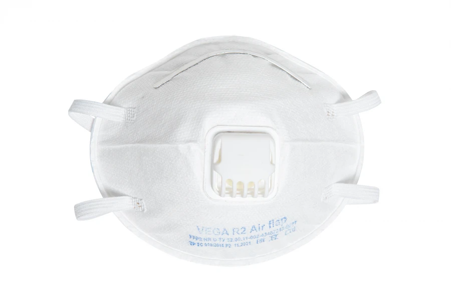 Vega spec brand filtering half mask with exhalation valve, protection class FFP2 NR D , model: VEGA R2 Air flap