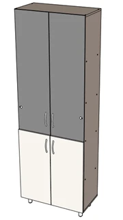 Document cabinet with glass Type 1