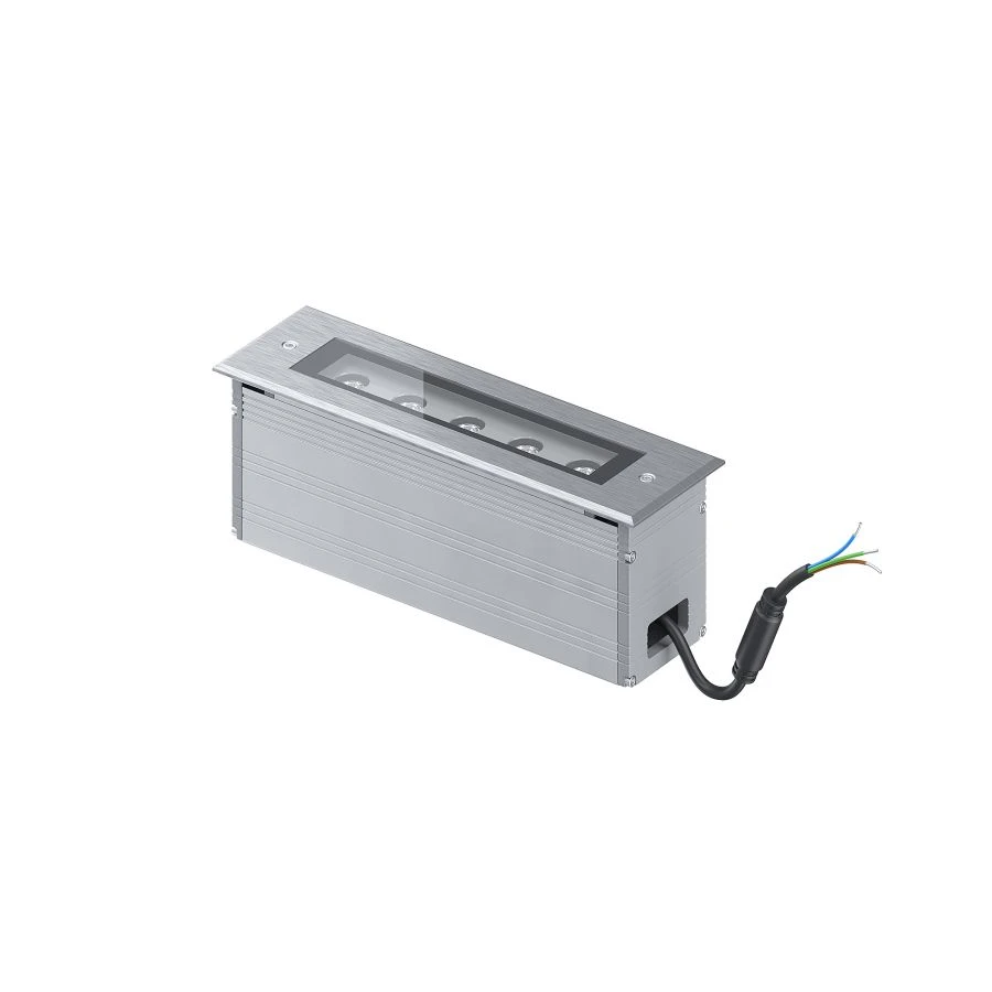 Architectural luminaire SVETHOLL Buffy ground linear recessed L300 B90 H105 power supply unit in LED 5W housing