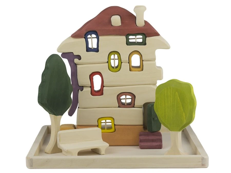 Wooden construction set "Hundertwasser's House" 13009