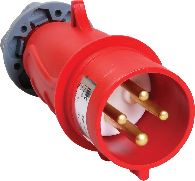 PSN02-032-4 Portable plug SSI-024 32A-6h/380-415V 3P+RE IP44 MAGNUM IEC IEC