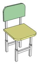 Children's chair (adjustable/non-adjustable) Type 1