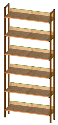 Rack (m\k) single-sided with constant parameters