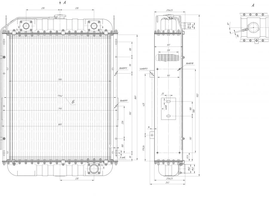 Water radiator 238P.1301.100