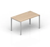 Writing desk on metal supports