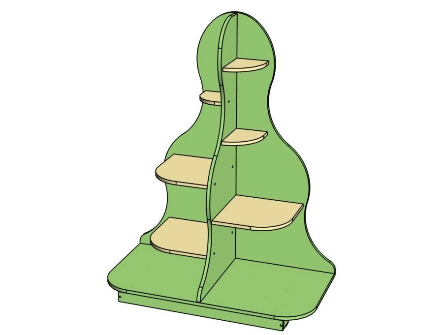 Shelving Unit ''Christmas Tree'' / SZh87